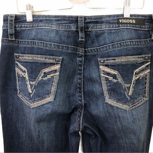 Vigoss Heritage Fit Boot Cut Denim Jeans High Rise